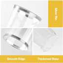 Goodluck 50PCS 12oz Silver Plastic Cups for Party, Disposable Silver Cups, Plastic Cocktail Glasses for Wedding Thanksgiving, Christmas, and