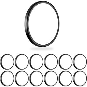 MODERN 12 Pack Super Thin 9inch 2800lm Flush Mount LED Ceiling Light Black, 5000K Daylight, Undimmable Ceiling Light Surface Mount for Bedroom, Living Room, Dining Room, Garage, Office