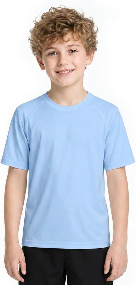 Toddler Boys Swim Shirts Rash Guard Kids UPF 50+ Quick Dry, 6M-15Y