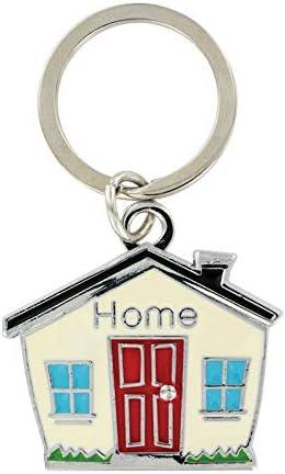 Hillman 5938998 Black & Silver House Key Chain
