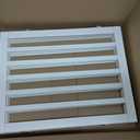 Dog Gates for The House Freestanding Foldable Pet Gates for Doorways 3 Panels 24'' Tall with 2PCS Support Feet Wooden White Dog Gate for Stairs