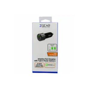 ZGEAR Adaptive Fast Car Charger With USB-A USB C Ports