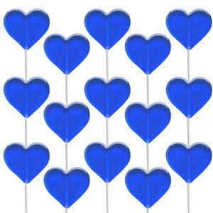 Fruidles 1200-Count Blueberry Lollipops Mini Heart Shaped Delicious Lollipop, Individually Wrapped, 5g Lollipop (EXP 04/21/27)