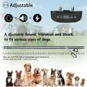 GPS Wireless Dog Fence System, Electric Satellite Technology Pet Containment System by GPS Signal for Dogs and Pets with Waterproof & Rechargeable Collar Receiver, Container Boundary (Black)