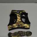 PUPTECK Dog Harness and Leash Set for Small Medium Dogs No Pull Step-in Soft Mesh Puppy Cat Vest Harnesses Reflective at Night, Camouflage, M (M(CHEST 16"-18", 11-18 lbs))