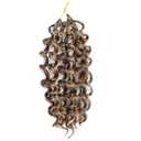 8Packs Curly Crochet Hair Boho Ocean Wave Crochet Hair 12Inch Pre Looped Crochet Hair for Black Women Pre Twisted Bench Curl Crotchet Hair(P27/33, 12inch)