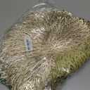 Snowkingdom Set of 12 Gold Metallic Placemats Laminated Vinyl Round Leaf Dinning Table Place Mats Bulk Decorative Halloween Thanksgiving Christmas Party Wedding Holiday Festival