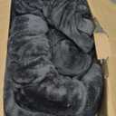 Heated Blanket Electric Blanket Queen Size 84''x90'' with 10 Heating Levels, 1-12 Hour Auto Shut Off, Machine Washable, Dual Controller Soft Warming Blanket for Couch, Bed, Office - Dark Grey