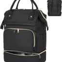seyfocnia Gym Backpack for Women,Gym Bag with Shoe Compartment Lightweight Travel Workout Sports Backpack Womens Black