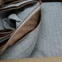 JTJ Easy Jute 8x10 Outdoor Rug, Brown Checkered Farmhouse, Washable