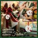 5 x Funny Christmas Ornament 2025 - Its Fine Im Fine Everything is Fine Holiday Tree Decoration, Hilarious Stress Relief Gag Gift, Funny Xmas Movie-Inspired Ornament, Unique Holiday Humor Decor