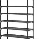 Kitsure Shoe Rack for Closet, Sturdy and Long-Lasting Shoe Shelf, Shoe Rack for Entryway, Personalized DIY Shoe Organizer, Shoe Rack Organizer for Space-Saving, 27.6" x 11.8" x 43.3", Black