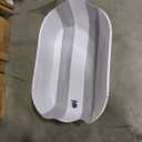 Foldable Baby Bathtub with Drain, Gray