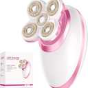 Electric Razors for Women Legs, Flawless Electric Shaver for Women, Rechargeable Waterproof Women's Bikini Trimmer for Arms Legs Underarms Pubic Area, Wet Dry Body Hair Remover (Pink)