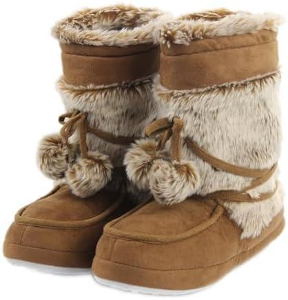 Home Slipper Women's Soft Fleece Plush Warm Indoor House Slipper Boots Shoes.M