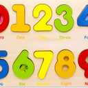 Aile Wooden Preschool Learning Number Puzzles Toys for Kids Age 2-4 Educational Toys.