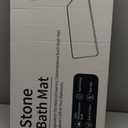 Stone Bath Mat Diatomaceous Earth Shower Mat Non-Slip Super Absorbent Diatomite Stone Mats for Bathroom Floor/Ktichen Cuonter Quick-Drying Easy to Clean (24''*16''White)