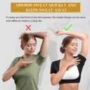 Zhanmai 3 Pcs Underarm Sweat Vest Armpit Sweat Proof Pads for Under Armpits Underarm Proof Pads for Women (L)