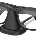 Geekria Charging Stand Dock Compatible with Ray-Ban Meta (Gen 1 & 2), Wayfarer, Headliner, Skyler, Oakley Meta HSTN, Portable Smart Glasses Charger Dock (Black)