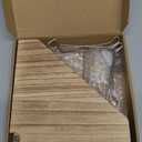 Fabric Wall Cubicle Corner Shelf with Hooks for Work Decor, Wooden Cubicle Organizer Storage Shelf with Hangers Cubicle Accessories for Women Men Desk, 2 Pack