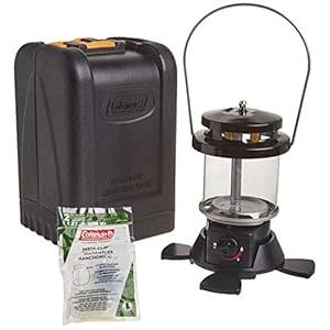 Coleman 2-Mantle Propane Lantern with Carry Case, 1000 Lumens Gas Lantern with Pressure Control, Adjustable Brightness, Mantles & Carry Case Included; Great for Camping, Emergencies, & Power Outages