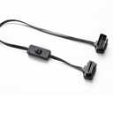 bbfly-A6 ODB II ODB2 Splitter Extension 16 Pin Extension Cable Adapter (with Switch)