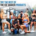 Ice Shaker Insulated Stainless Steel Shaker Bottle | 32oz, Navy/Black | Cold for 30+ Hours | Insulated Cup with Twist-on Agitator | Odor-Free Bottle for Protein Shakes, Water, Smoothies, Cocktails