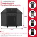 Unicook 52 Inch Grill Cover for Weber Spirit 200 and 300 Series, Gas BBQ Cover for Outdoor Grill, Heavy Duty Waterproof Fade Resistant, Compared to Weber 7106