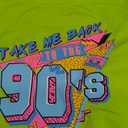BANGELY Women's Take Me Back to The 90's Oversized Sweatshirt 90s Outfit Shirt Vintage Pullover Tops for Birthday Party Gift (Green)