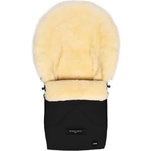 Werner Christ Baby Sheepskin footmuff Oslo Luxe for carrycot - Winter footmuff Made of Medical Fur (from 0 to 6 Months) for carrycot, Infant Carrier, Stroller