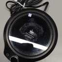 Fast Heating Mug Warmer - 4 Temp Settings & 1-12H Timer, Coffee Cup Warmer Plate for Desk Auto Shut Off, Ideal Beverage Warmer Gift for Coffee, Tea, Milk (Black)