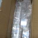 TOFLEN 50 Pack 3 oz Square Mini Dessert Cups with Spoons Clear Plastic Dessert Shooter Cups for for Party, Yogurt, Parfait, Cheesecake, Pudding, Jello and Appetizers