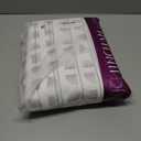 jinchan White Curtains Grey Striped Curtains 84 Inch Length for Living Room Bedroom Window Treatment Modern Linen Look Ticking Stripe Pinstripe Privacy Light Filtering Back Tab Rod Pocket 2 Panels