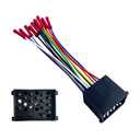 17Pin Car Radio Wiring Harness Compatible with BMW 1982-2006 Land Rover 2001-2003 Aftermarket Car Stereo Wiring Connector for 325i 318i Mini 323i Radio Harness Adapter for Stereo CD Player