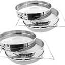 2Set Stainless Steel Honey Strainer, Double Sieve Honey Filter, Honey Extractor Equipment for 5 Gallon Bucket Honey,Beekeeping Equipment Tools