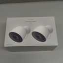 Google Nest Cam Outdoor (Wired, 2nd Gen) - 2 Pack - Security Camera with 2K Video and Gemini, Night Vision, 2-Way Audio - Works with Google Home - 2025 Model - Snow