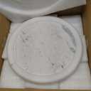 Creative Co-Op Marble Lazy Susan, White