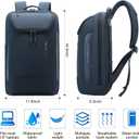 BANGE Ergonomic Anti-Theft Laptop Backpack for Men & Women, 15.6 Inch Business Travel Backpack, Waterproof Lightweight Durable Rucksack for Office, Outdoor, Large