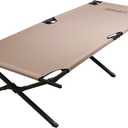 Coleman Trailhead II Large Folding Cot with Easy Setup & Takedown, Supports Adults up to 6ft 2in or 300lbs, Great for Camping, Lounging Elevated Sleeping, Guests, & More, Brown