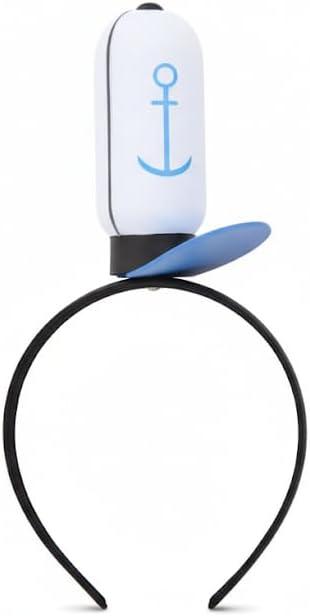 Sailor Hat Costume 100% LIGHT-WEIGHT COSPLAY FOAM Headband Women Mens Halloween Adults Anchor Adult (One Size, White)