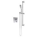Symmons Verity Hand Shower Trim with Slide Bar and Metal Hose in Polished Chrome, 30" hand shower slide bar with 60" flexible metal hose