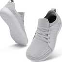 relxfeet Men's Barefoot Shoes Minimalist Cross-Trainer Shoes Wide Toe Walking Shoes Zero Drop Sole Trail Running Sneakers (11.5 Wide, Light Gray)