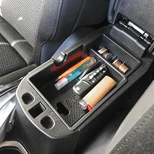 EDBETOS Center Console Organizer Tray Compatible with Jeep Renegade Accessories 2015-2019 2020 2021 2022 2023 Armrest Glove Box Secondary Storage (Black Trim)