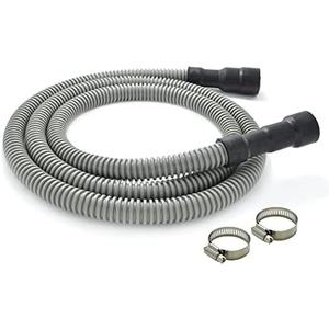 Universal Dishwasher Drain Hose - 6 Ft Discharge Hose - Corrugated and Flexible Dishwasher Hose Drain Replacement with Clamp Universal Dishwasher Drain Hose - 6 Ft Discharge Hose - Corrugated and Flexible Dishwasher Hose Drain Replacement with Clamp