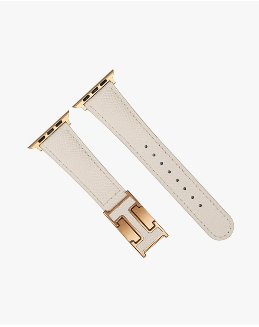 Magnetic Leather Watch Band Compatible with Apple Watch Ultra, Ultra 2, SE, and Series 1-10, Stylish Replacement Strap for Men & Women (49mm-38mm)