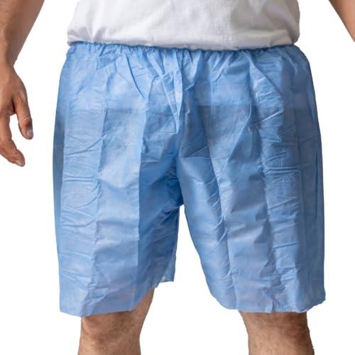 Blue Disposable Shorts Medical | Disposable Patient Exam Shorts, Unisize, Non-Sterile, Comfortable for Clinics, Hospitals, Spa & Massage | Pack of 10 Black