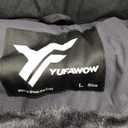 Men Winter Jacket Work Coat Waterproof Windbreaker Heavy Softshell Heat Warm Thermal Insulated Ski Snow Snowboard (Large, Black Dark Grey)