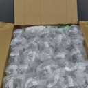 GUSTO [16 oz. - 25 Count Reusable Plastic Juice Bottles With Caps, Labels, Brush, and Silicone Funnel - Clear plastic Bottles with Caps, Juice Containers with lids, for All Beverages