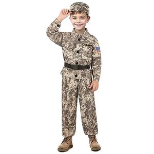 GIFTINBOX Army Costume for Kids, Soldier Military Costumes for Boys, L, (8-10 Y)