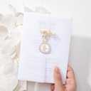 UNIQOOO Wax Seal Stickers - (3 Designs in 1 Pack) Wedding Invitation Envelope Seal Stickers, 60 Pcs Self-Adhesive Stickers, Perfect for Invitation, Christmas, Gift Wrapping (Champagne)